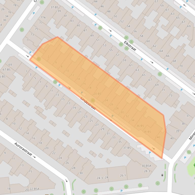 Kaart van postcodegebied 3581LS.