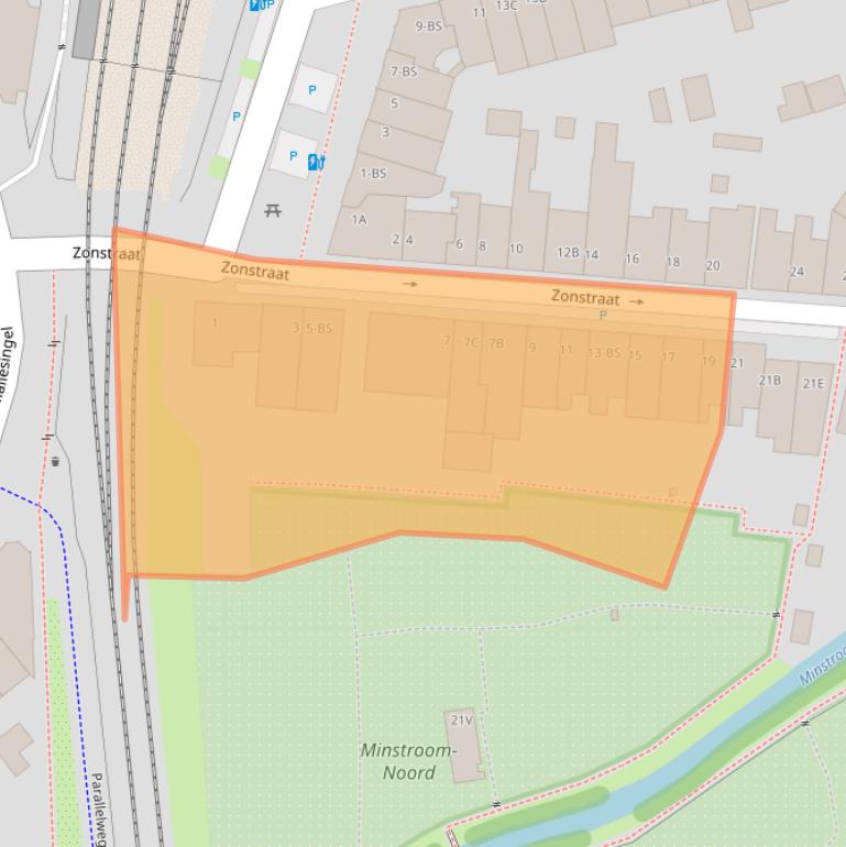Kaart van postcodegebied 3581MN.