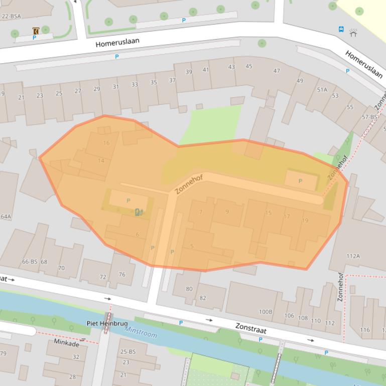 Kaart van postcodegebied 3581MZ.