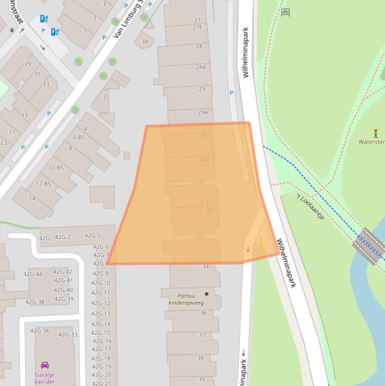 Kaart van postcodegebied 3581NH.