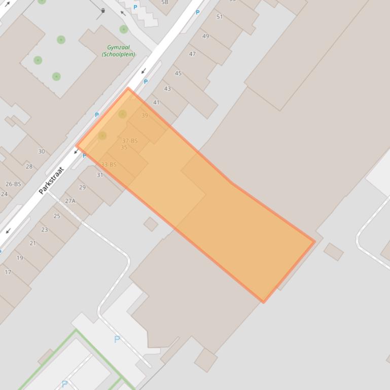 Kaart van postcodegebied 3581PD.