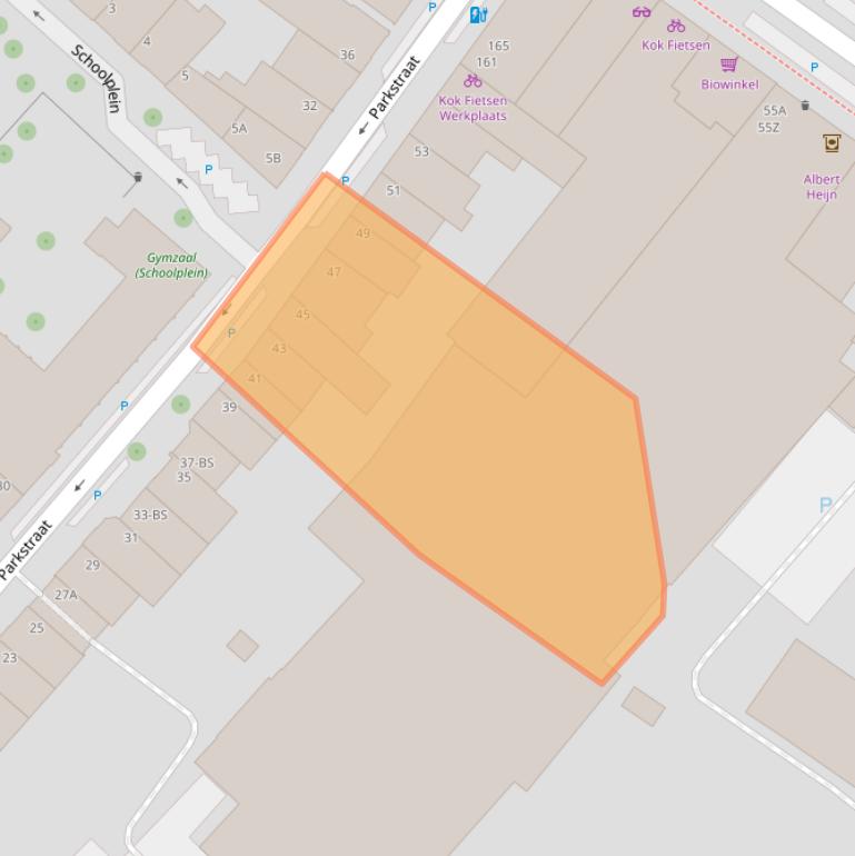 Kaart van postcodegebied 3581PE.