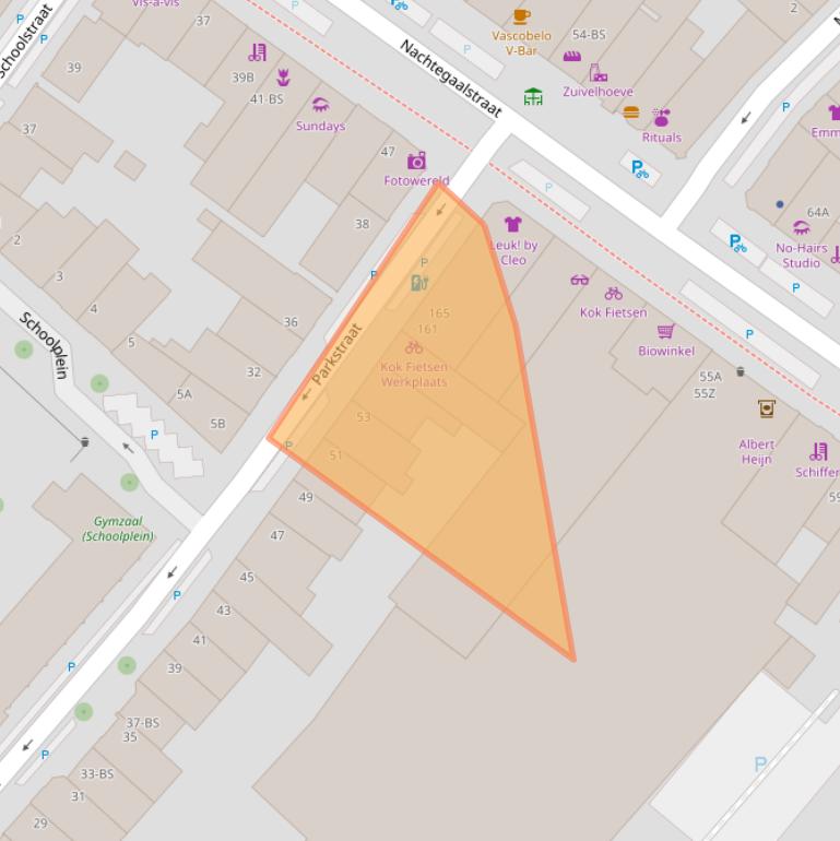 Kaart van postcodegebied 3581PG.