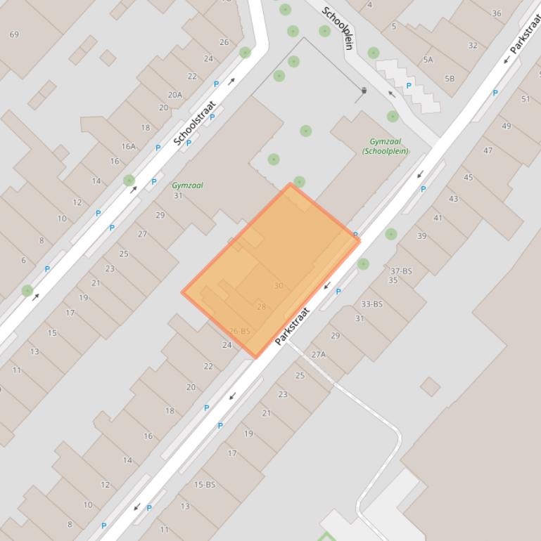 Kaart van postcodegebied 3581PK.