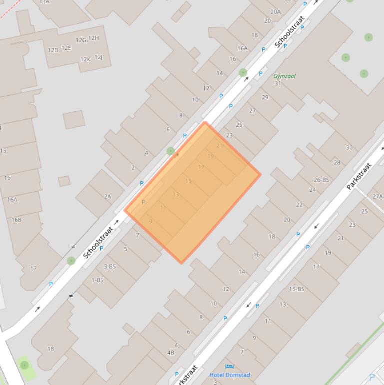 Kaart van postcodegebied 3581PN.