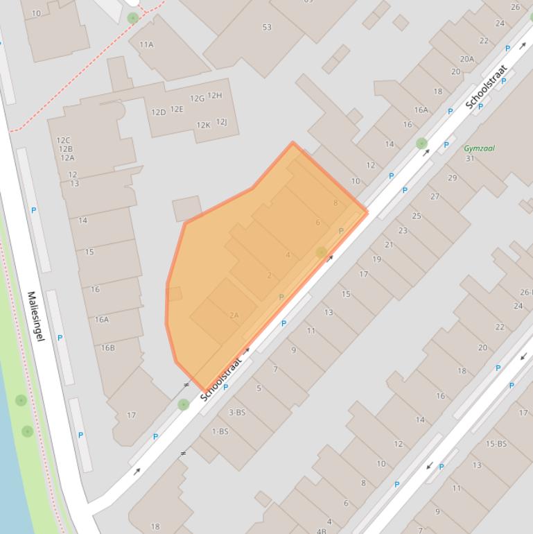 Kaart van postcodegebied 3581PS.