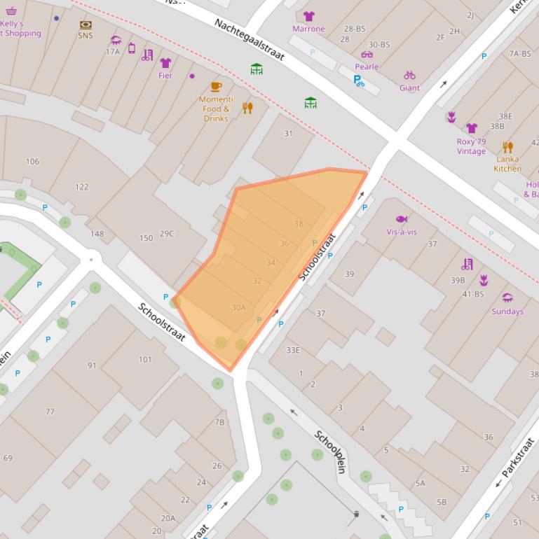 Kaart van postcodegebied 3581PW.