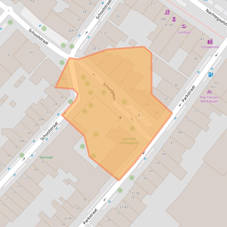 Kaart van postcodegebied 3581PX.