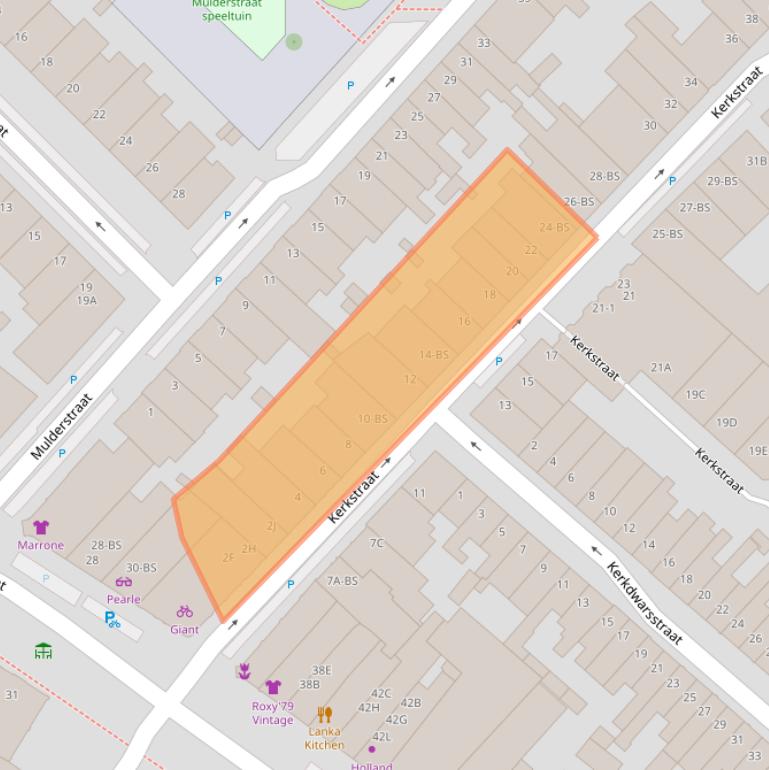 Kaart van postcodegebied 3581RD.