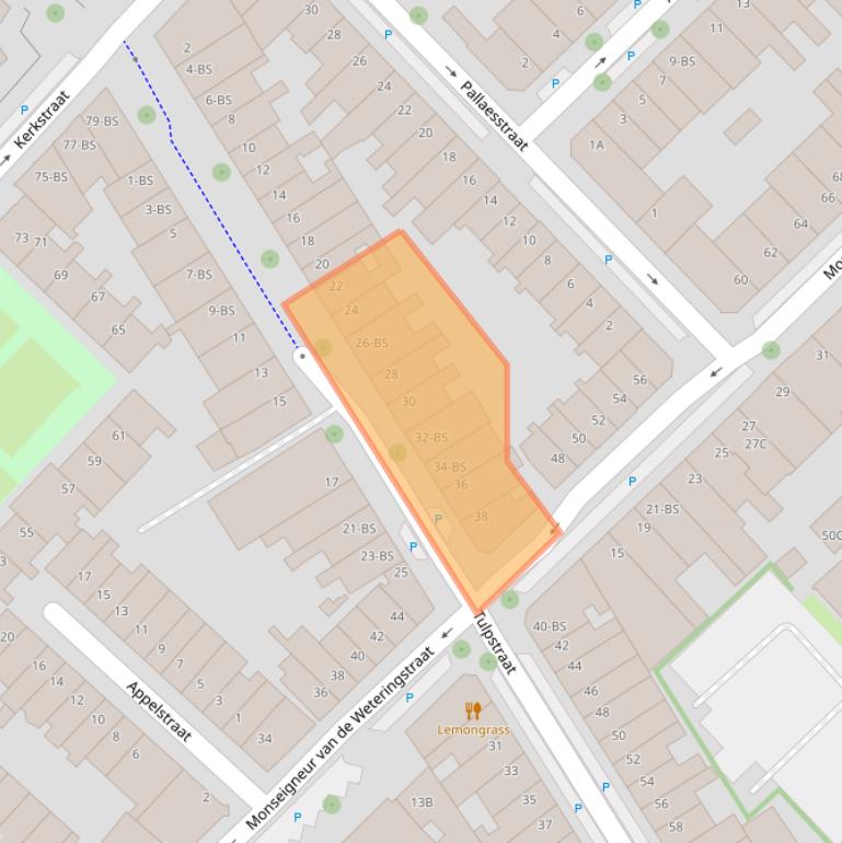 Kaart van postcodegebied 3581RM.