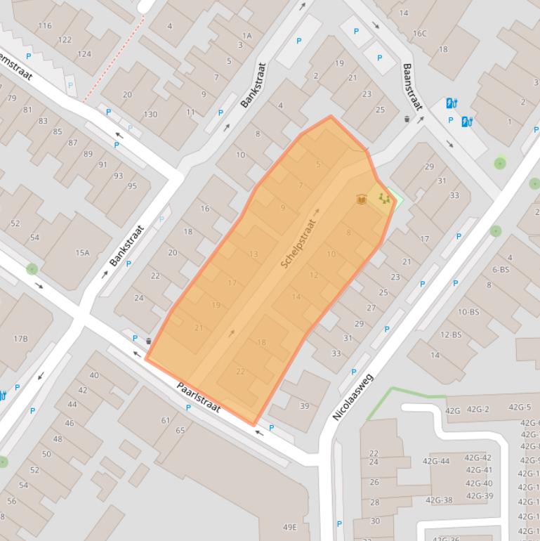 Kaart van postcodegebied 3581VR.