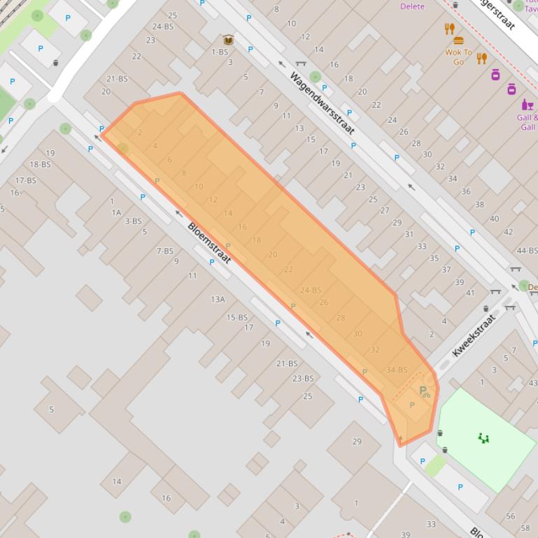 Kaart van postcodegebied 3581WE.