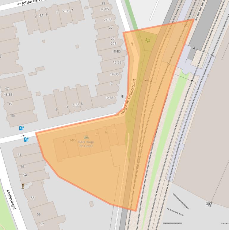 Kaart van postcodegebied 3581XR.