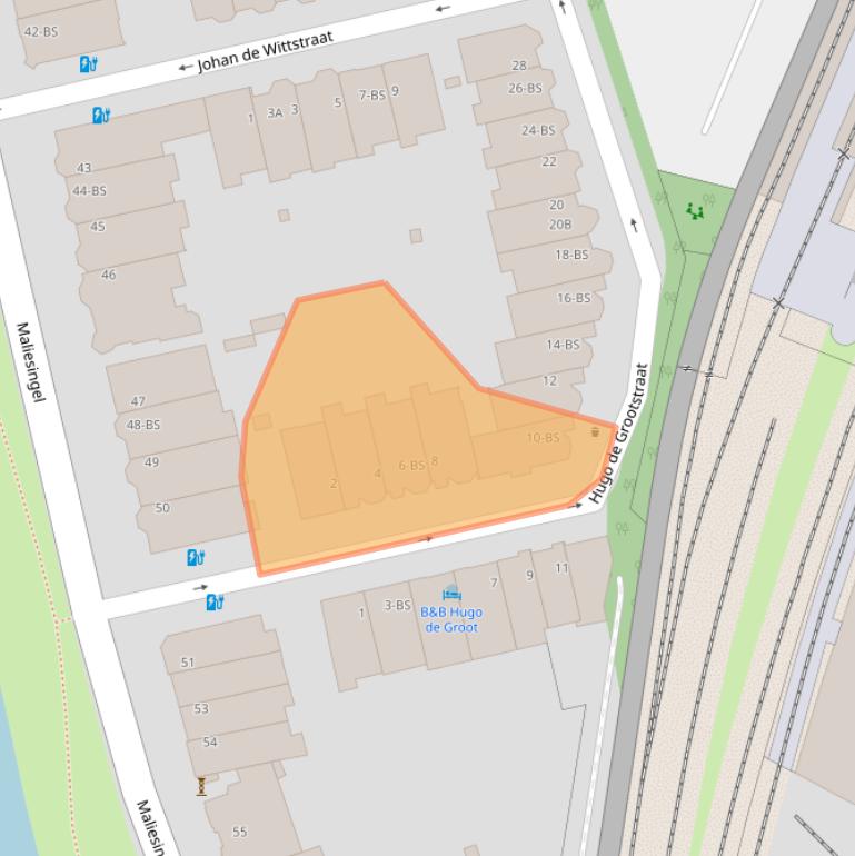 Kaart van postcodegebied 3581XS.