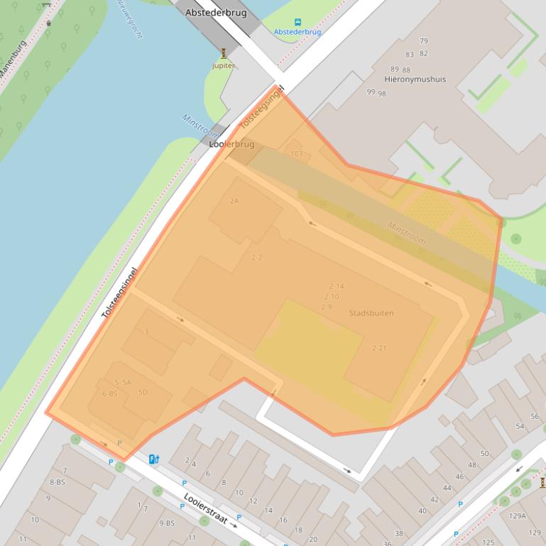 Kaart van postcodegebied 3582AC.