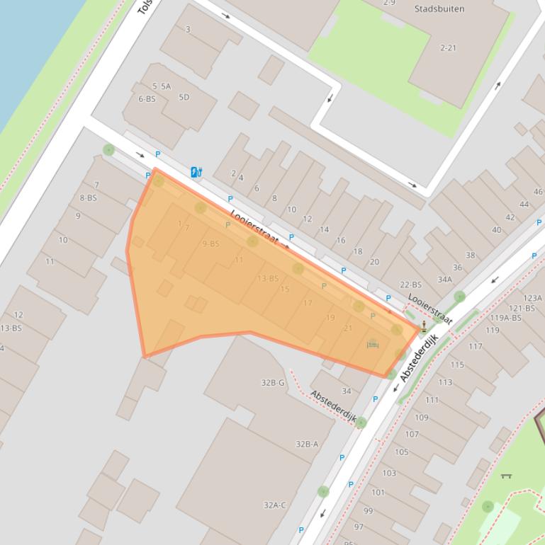 Kaart van postcodegebied 3582AP.