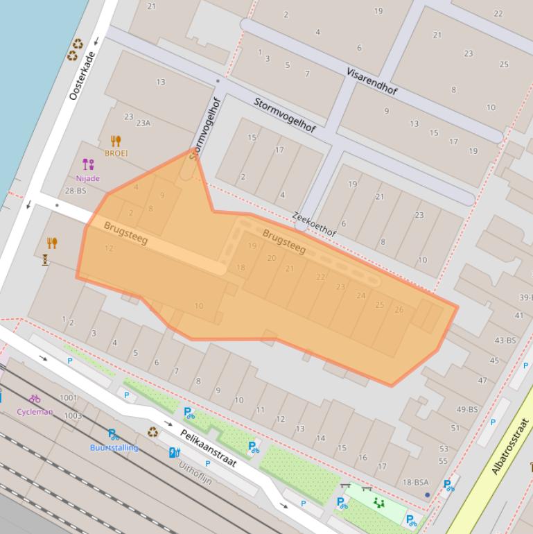 Kaart van postcodegebied 3582AZ.