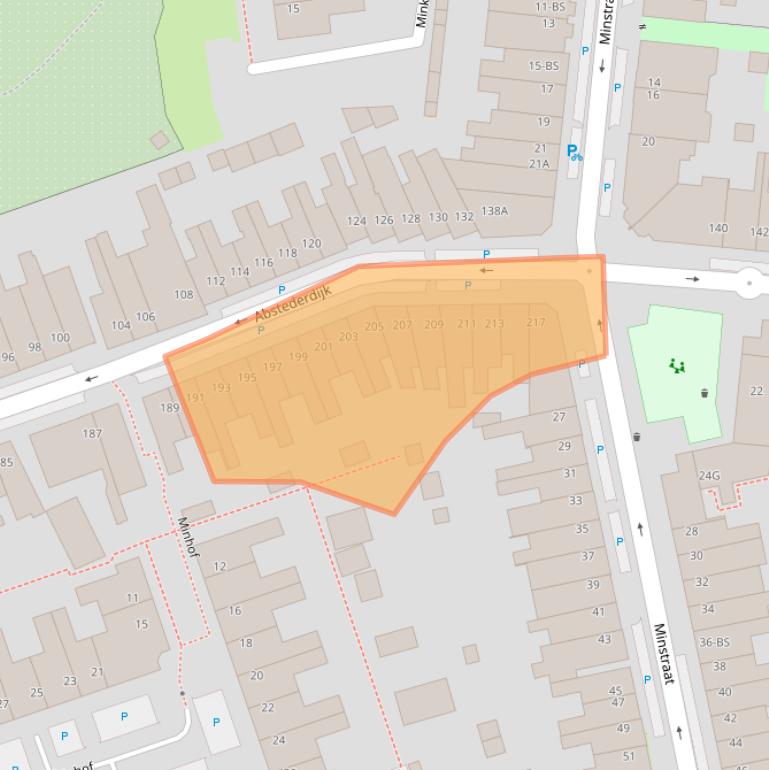 Kaart van postcodegebied 3582BH.