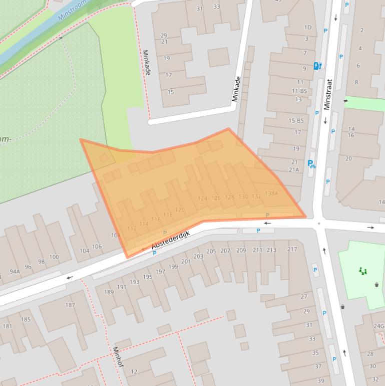 Kaart van postcodegebied 3582BT.