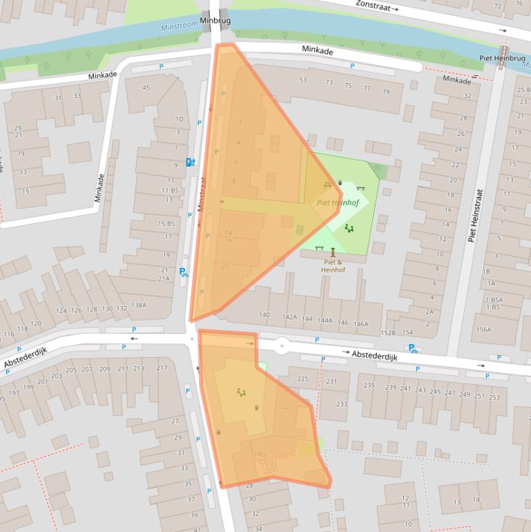 Kaart van postcodegebied 3582CC.