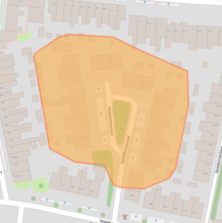 Kaart van postcodegebied 3582CZ.