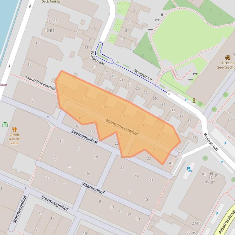 Kaart van postcodegebied 3582DN.