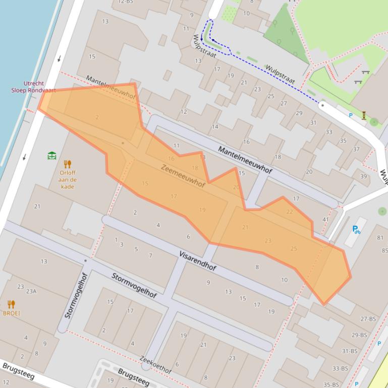 Kaart van postcodegebied 3582DP.