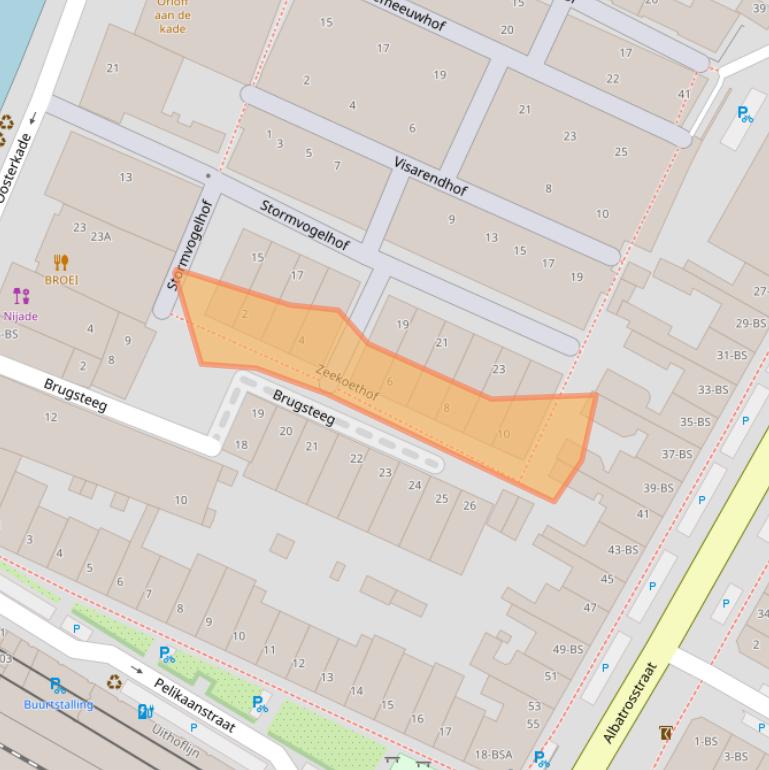 Kaart van postcodegebied 3582DT.