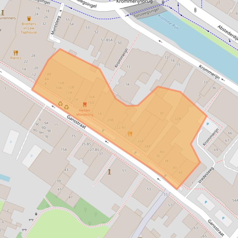 Kaart van postcodegebied 3582EH.