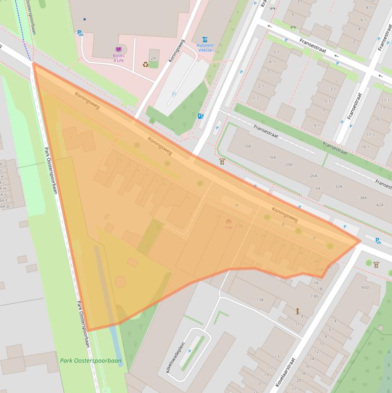 Kaart van postcodegebied 3582GA.