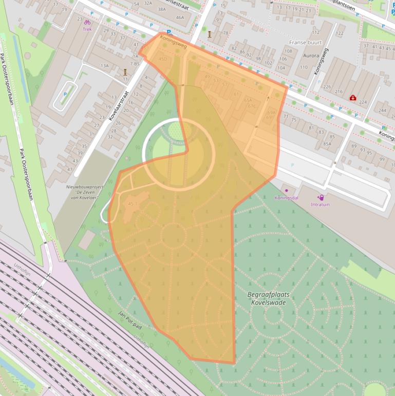 Kaart van postcodegebied 3582GB.