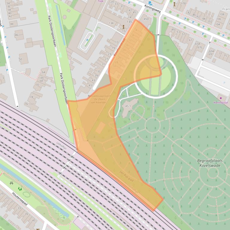 Kaart van postcodegebied 3582GP.