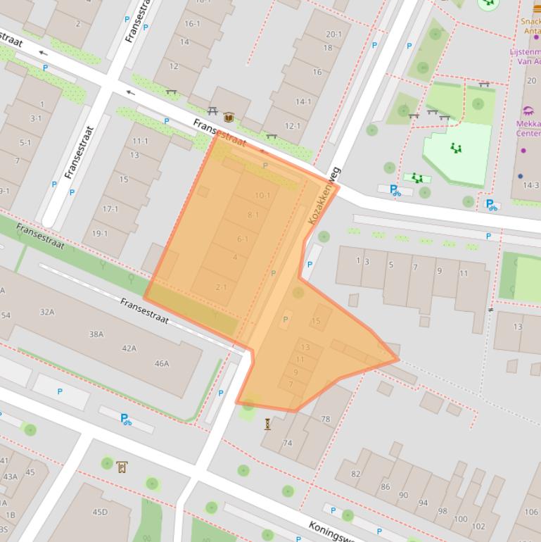 Kaart van postcodegebied 3582GV.