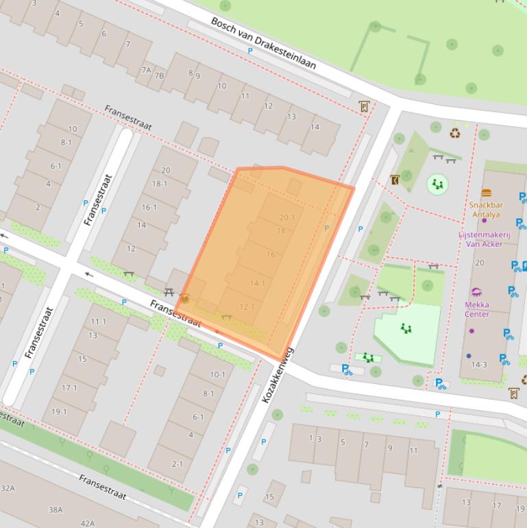 Kaart van postcodegebied 3582GW.
