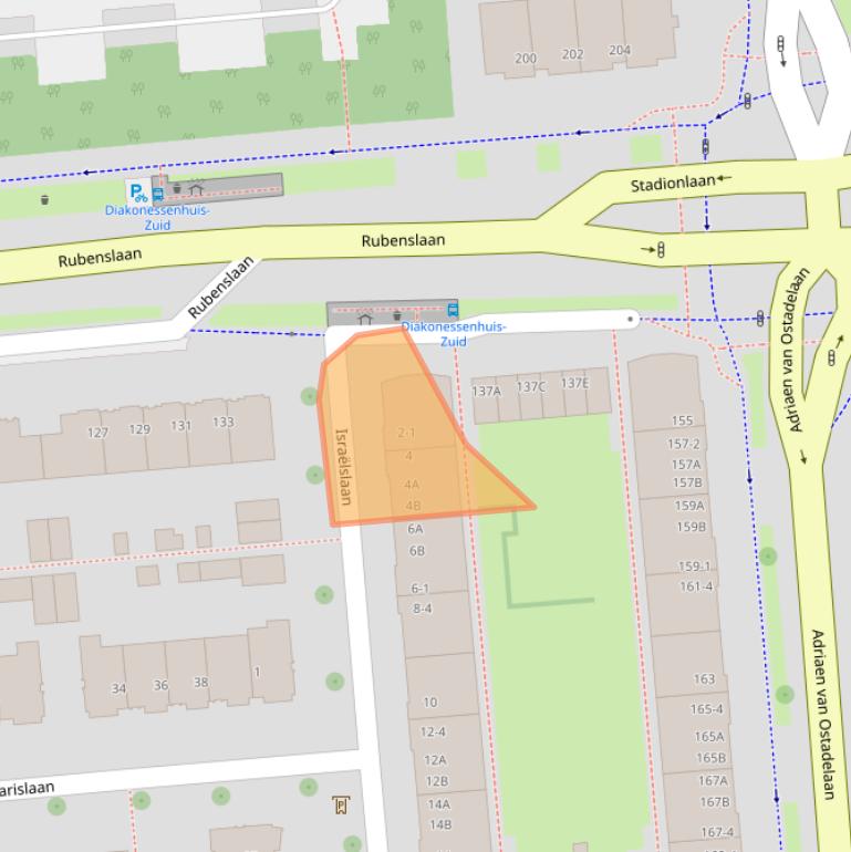 Kaart van postcodegebied 3582HJ.