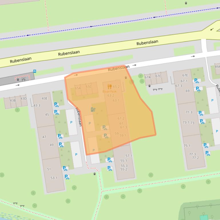 Kaart van postcodegebied 3582JC.