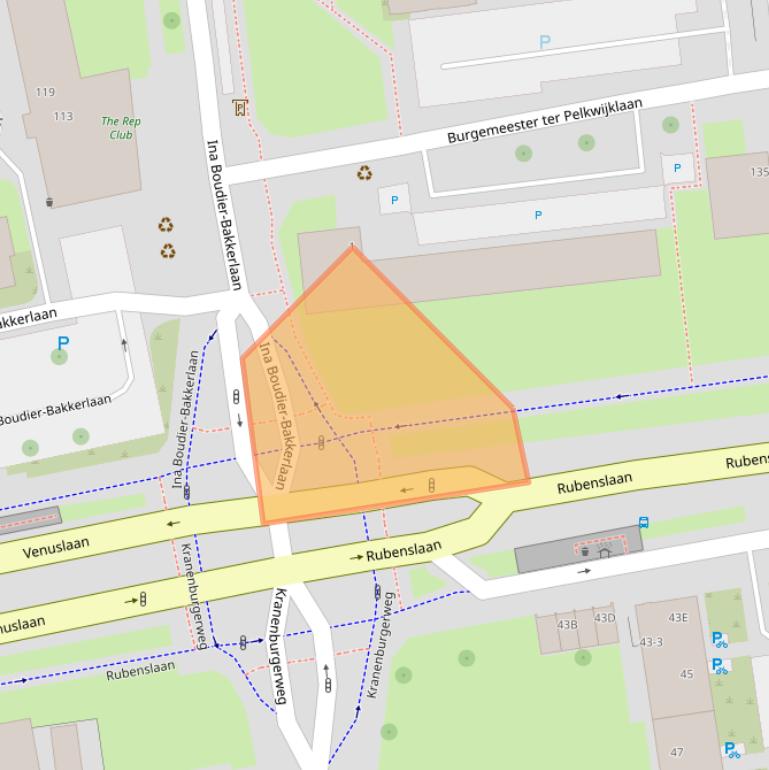 Kaart van postcodegebied 3582JK.