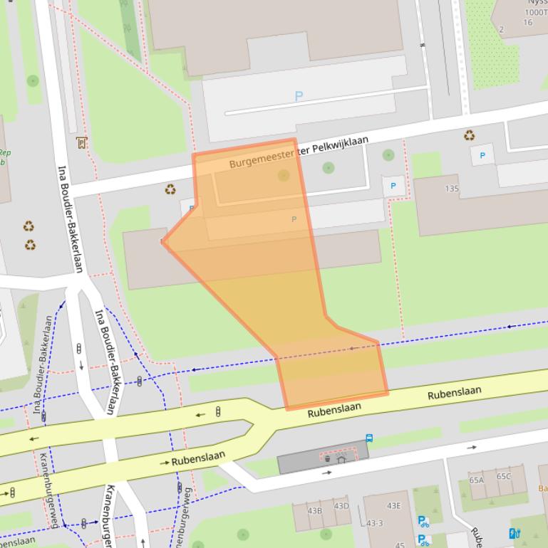 Kaart van postcodegebied 3582JL.