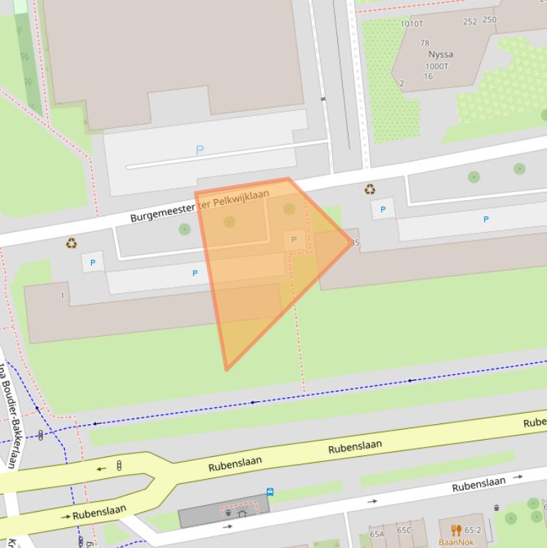 Kaart van postcodegebied 3582JS.