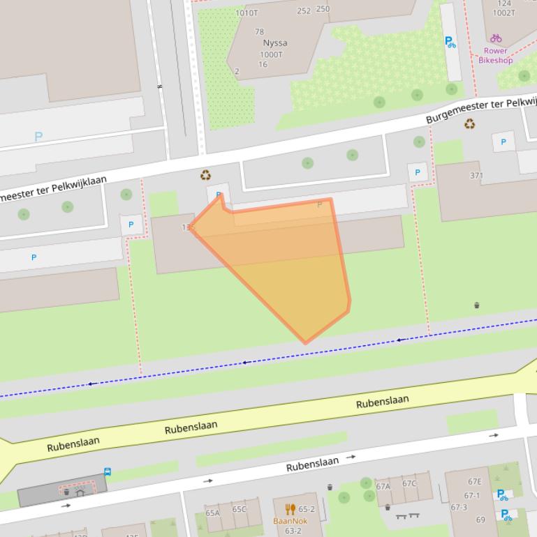 Kaart van postcodegebied 3582JT.