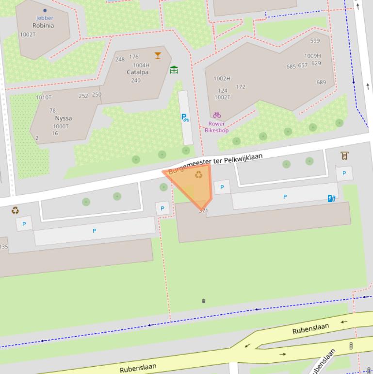 Kaart van postcodegebied 3582JV.