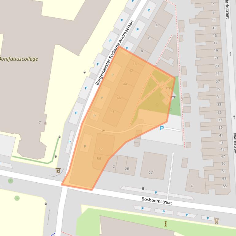 Kaart van postcodegebied 3582KD.