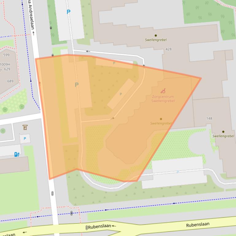 Kaart van postcodegebied 3582KV.