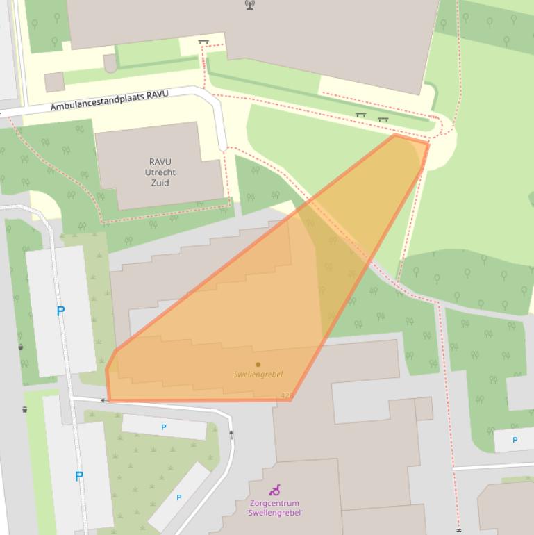 Kaart van postcodegebied 3582KW.