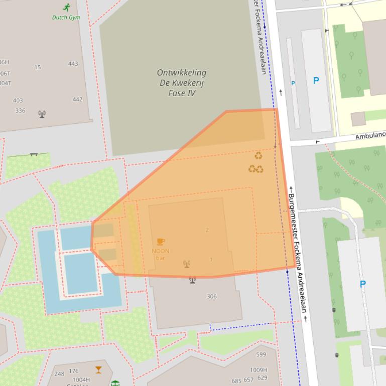 Kaart van postcodegebied 3582LA.