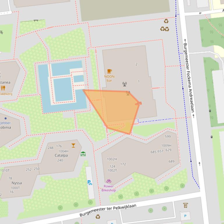 Kaart van postcodegebied 3582LH.