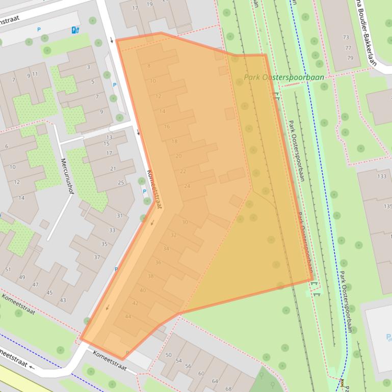 Kaart van postcodegebied 3582PC.