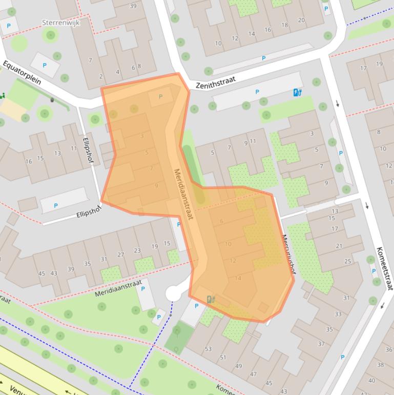 Kaart van postcodegebied 3582PE.