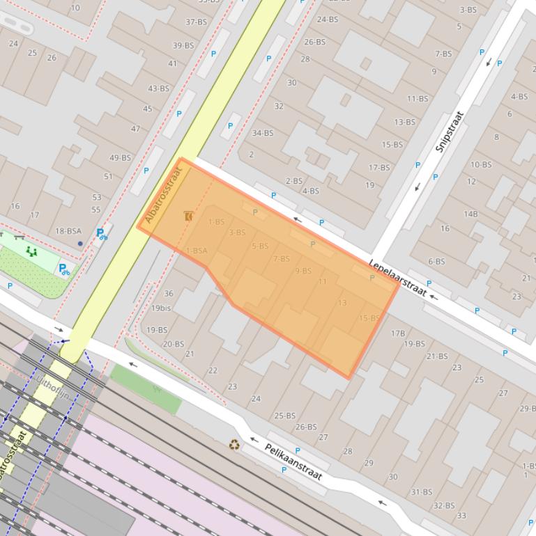 Kaart van postcodegebied 3582SK.