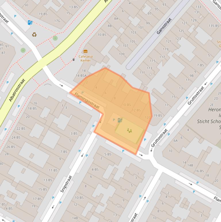 Kaart van postcodegebied 3582SW.